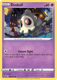 Duskull #69 Duskull - Vivid Voltage - #69 - Pokemon TCG card