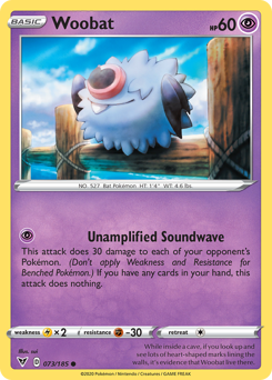 Woobat - Vivid Voltage - #73 - Pokemon TCG card