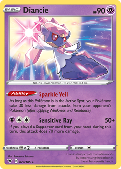 Diancie #79 Diancie - Vivid Voltage - #79 - Pokemon TCG card