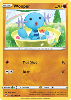 Wooper - Vivid Voltage - #83 - Pokemon TCG card