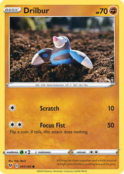 Drilbur - Vivid Voltage - #91 - Pokemon TCG card