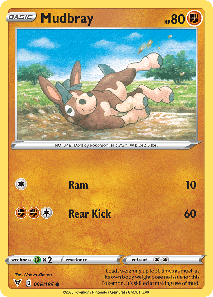 Mudbray - Vivid Voltage - #96 - Pokemon TCG card