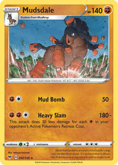Mudsdale #97 Mudsdale - Vivid Voltage - #97 - Pokemon TCG card
