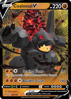 Coalossal V - Vivid Voltage - #98 - Pokemon TCG card