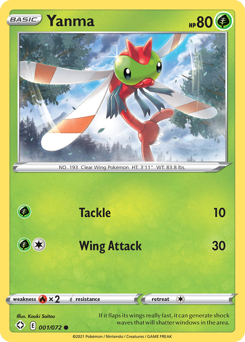 Yanma - Shining Fates - #1 - Pokemon TCG card