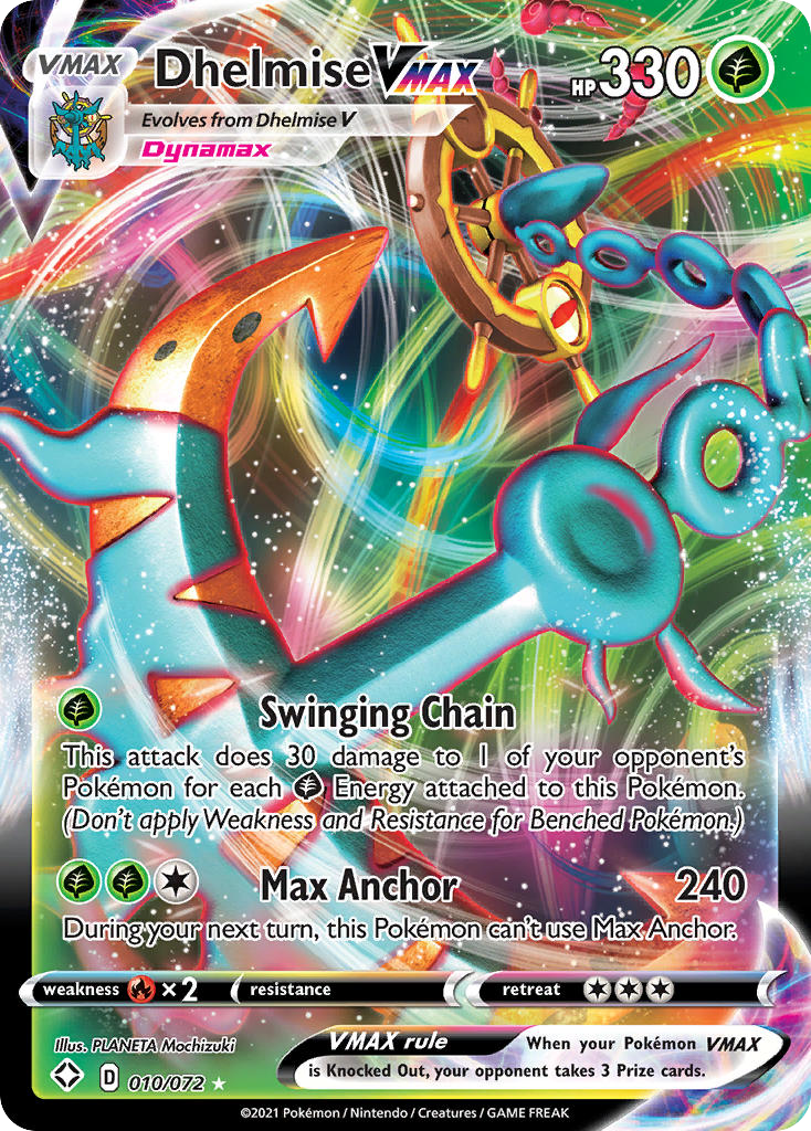 Dhelmise VMAX - Shining Fates - #10 - Pokemon TCG card
