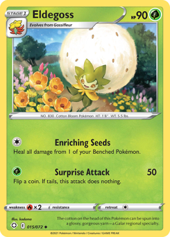 Eldegoss #15 Eldegoss - Shining Fates - #15 - Pokemon TCG card
