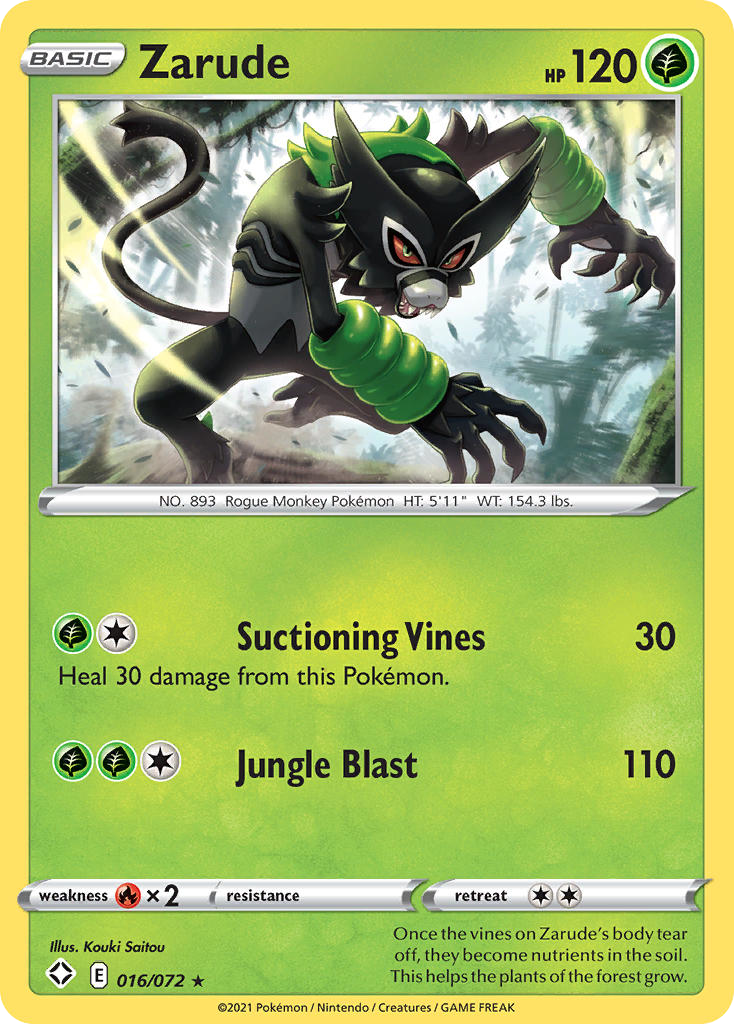 Zarude - Shining Fates - #16 - Pokemon TCG card