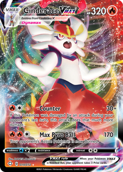 Cinderace VMAX #19 Cinderace VMAX - Shining Fates - #19 - Pokemon TCG card