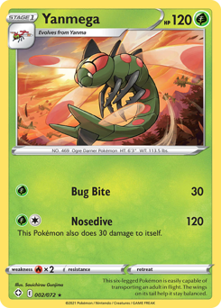 Yanmega - Shining Fates - #2 - Pokemon TCG card