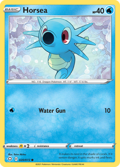 Horsea - Shining Fates - #20 - Pokemon TCG card