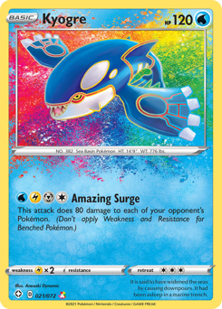 Kyogre - Shining Fates - #21 - Pokemon TCG card
