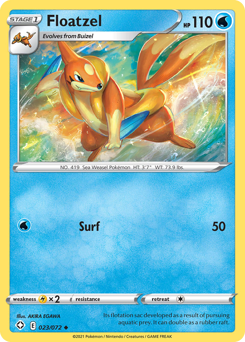 Floatzel - Shining Fates - #23 - Pokemon TCG card