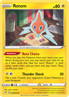Rotom #34 Rotom - Shining Fates - #34 - Pokemon TCG card
