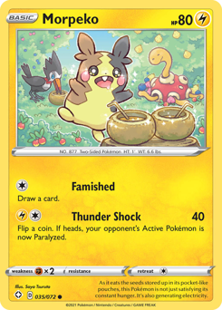 Morpeko - Shining Fates - #35 - Pokemon TCG card