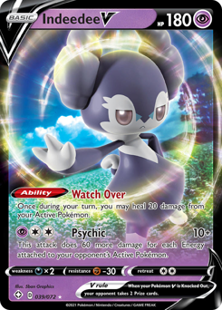 Indeedee V #39 Indeedee V - Shining Fates - #39 - Pokemon TCG card