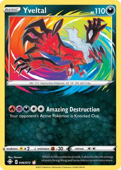 Yveltal - Shining Fates - #46 - Pokemon TCG card
