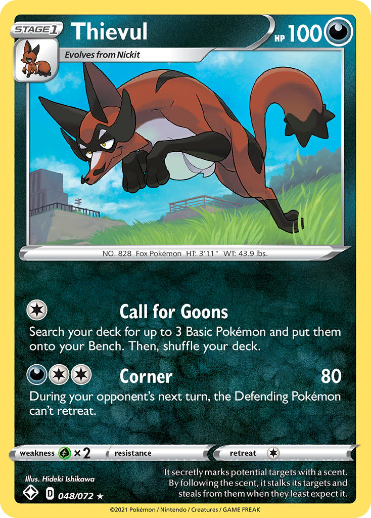Thievul - Shining Fates - #48 - Pokemon TCG card