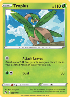 Tropius - Shining Fates - #5 - Pokemon TCG card
