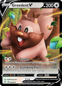 Greedent V #53 Greedent V - Shining Fates - #53 - Pokemon TCG card