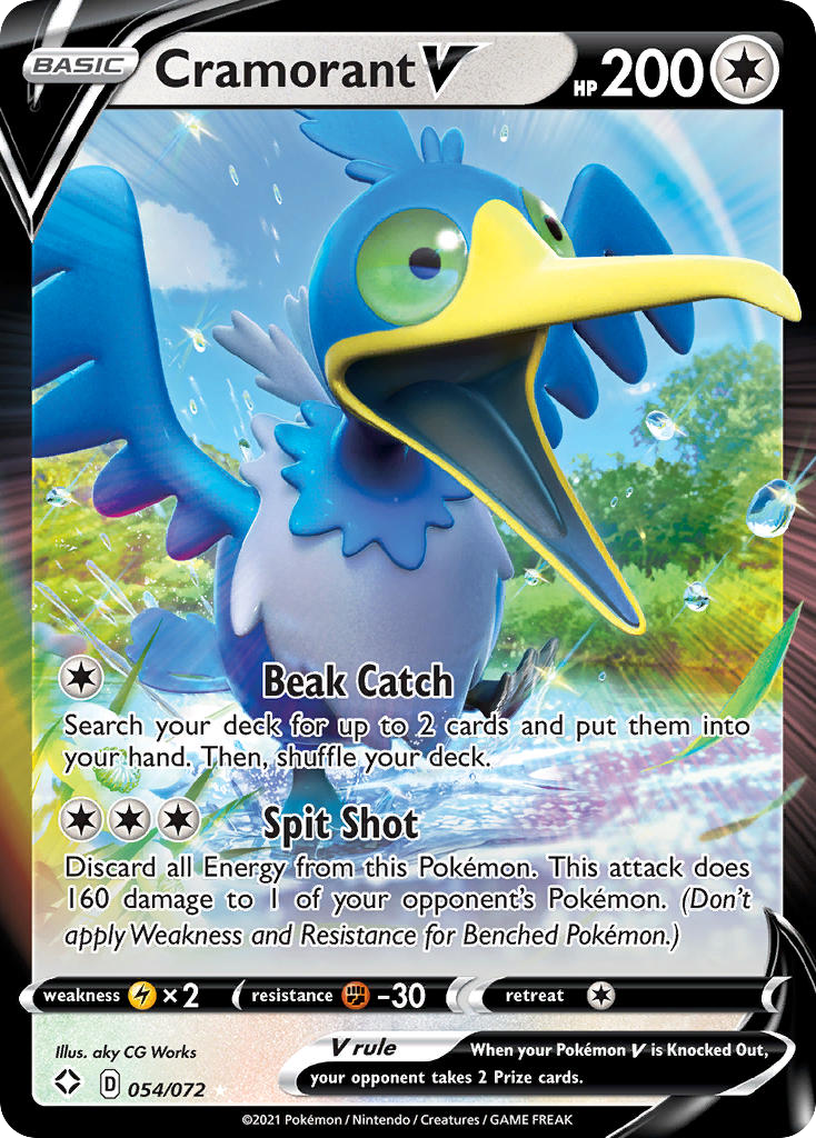 Cramorant V - Shining Fates - #54 - Pokemon TCG card