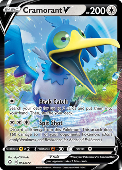 Cramorant V - Shining Fates - #54 - Pokemon TCG card