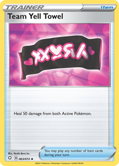 Team Yell Towel - Shining Fates - #63 - Pokemon TCG card