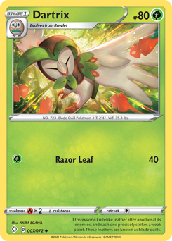 Dartrix #7 Dartrix - Shining Fates - #7 - Pokemon TCG card