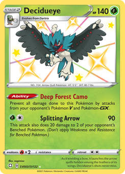 Decidueye #SV003 Decidueye - Shining Fates Shiny Vault - #SV003 - Pokemon TCG card