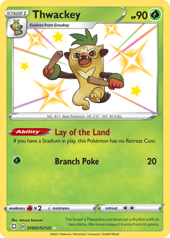 Thwackey - Shining Fates Shiny Vault - #SV005 - Pokemon TCG card