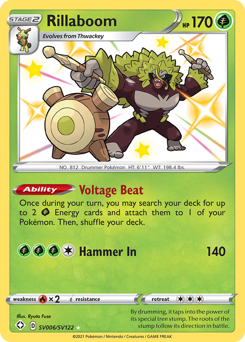 Rillaboom - Shining Fates Shiny Vault - #SV006 - Pokemon TCG card