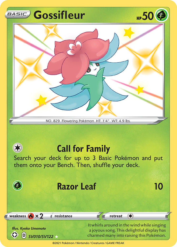 Gossifleur - Shining Fates Shiny Vault - #SV010 - Pokemon TCG card