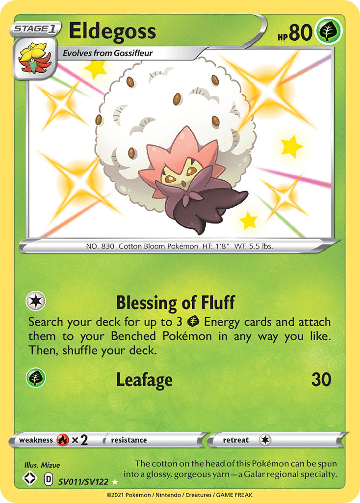 Eldegoss - Shining Fates Shiny Vault - #SV011 - Pokemon TCG card