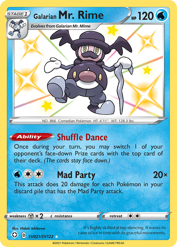 Galarian Mr. Rime - Shining Fates Shiny Vault - #SV021 - Pokemon TCG card