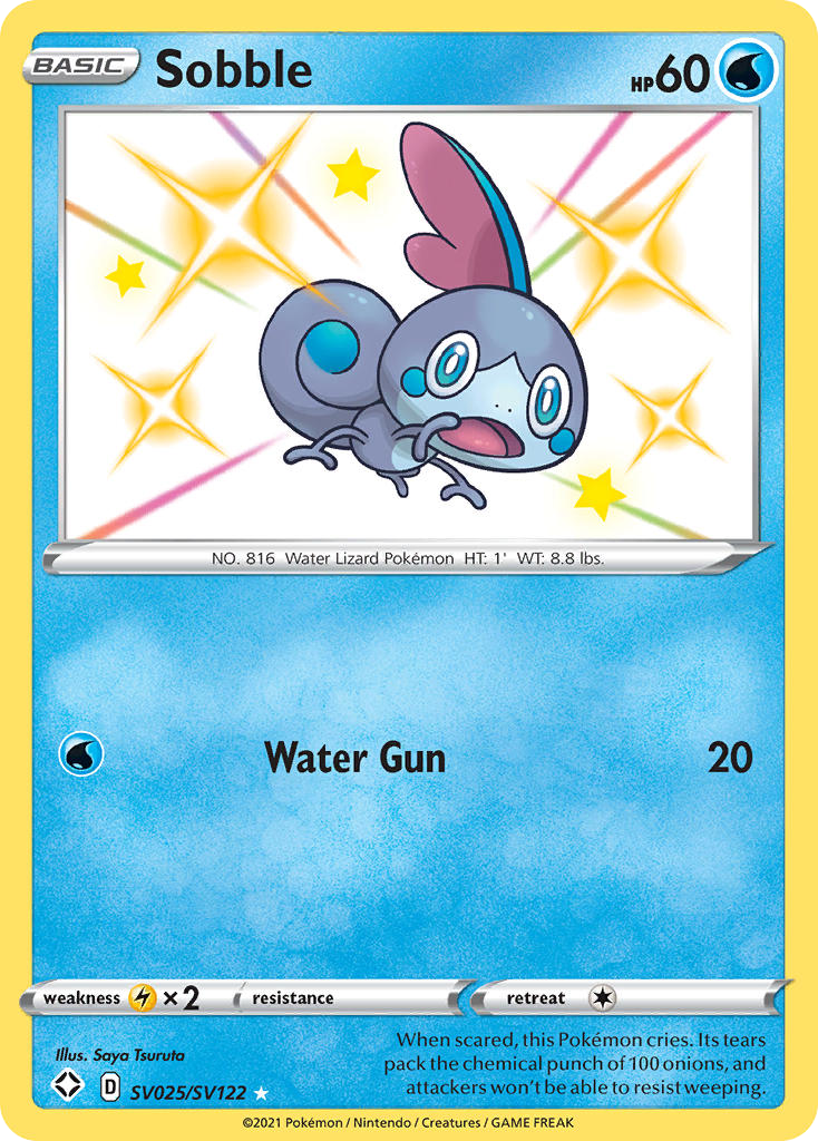 Sobble - Shining Fates Shiny Vault - #SV025 - Pokemon TCG card