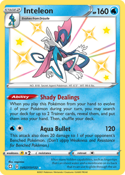 Inteleon - Shining Fates Shiny Vault - #SV027 - Pokemon TCG card