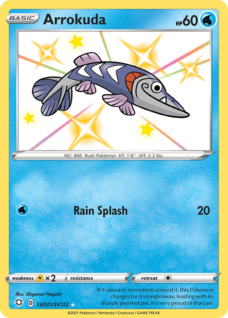 Arrokuda - Shining Fates Shiny Vault - #SV031 - Pokemon TCG card