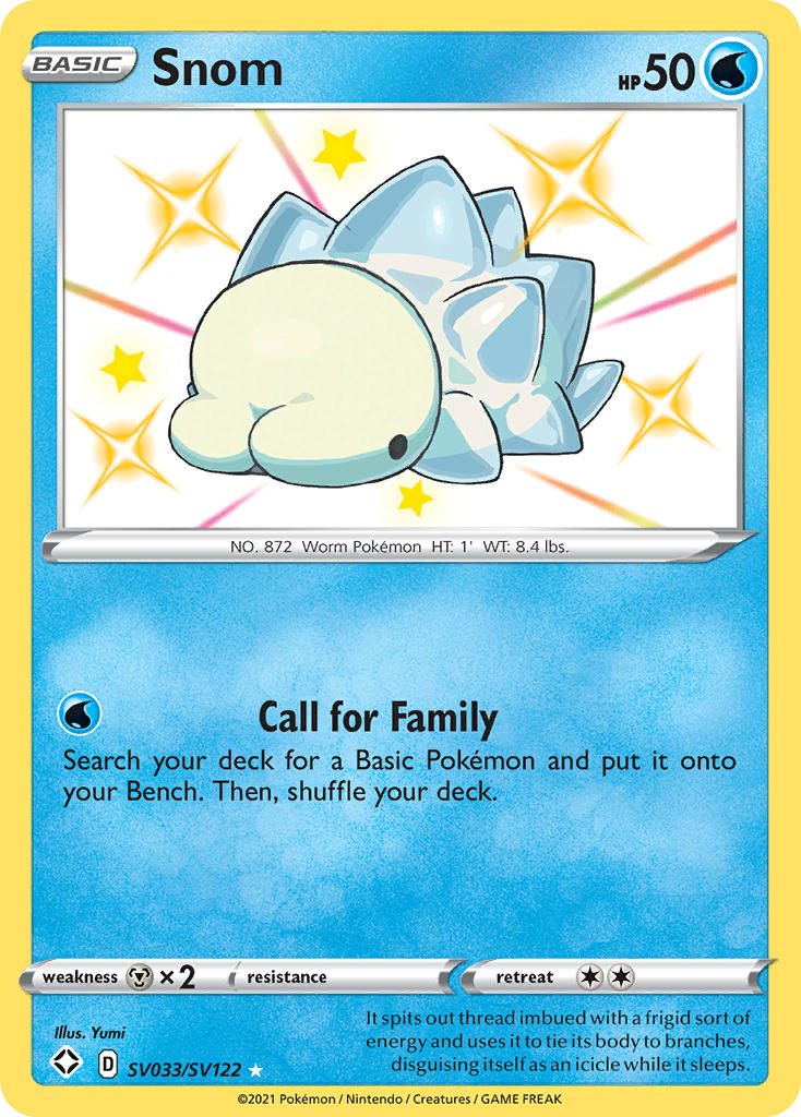 Snom - Shining Fates Shiny Vault - #SV033 - Pokemon TCG card