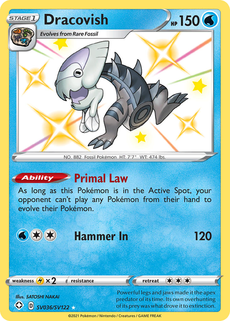Dracovish - Shining Fates Shiny Vault - #SV036 - Pokemon TCG card