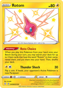 Rotom #SV038 Rotom - Shining Fates Shiny Vault - #SV038 - Pokemon TCG card