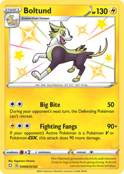 Boltund #SV040 Boltund - Shining Fates Shiny Vault - #SV040 - Pokemon TCG card