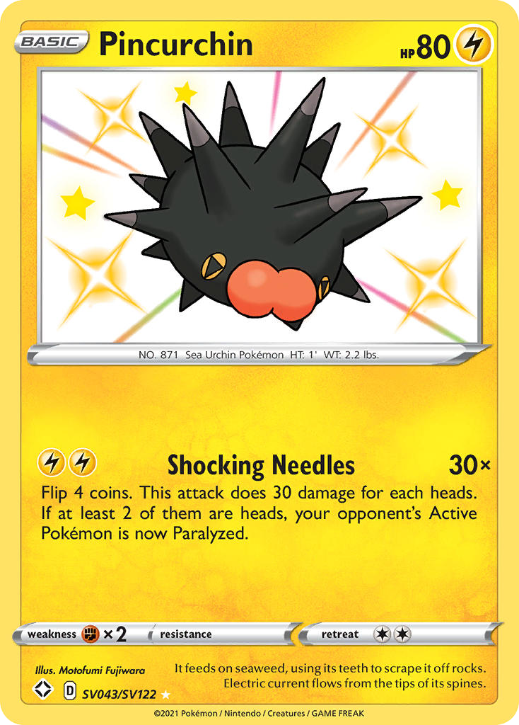 Pincurchin - Shining Fates Shiny Vault - #SV043 - Pokemon TCG card