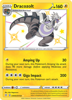 Dracozolt #SV045 Dracozolt - Shining Fates Shiny Vault - #SV045 - Pokemon TCG card