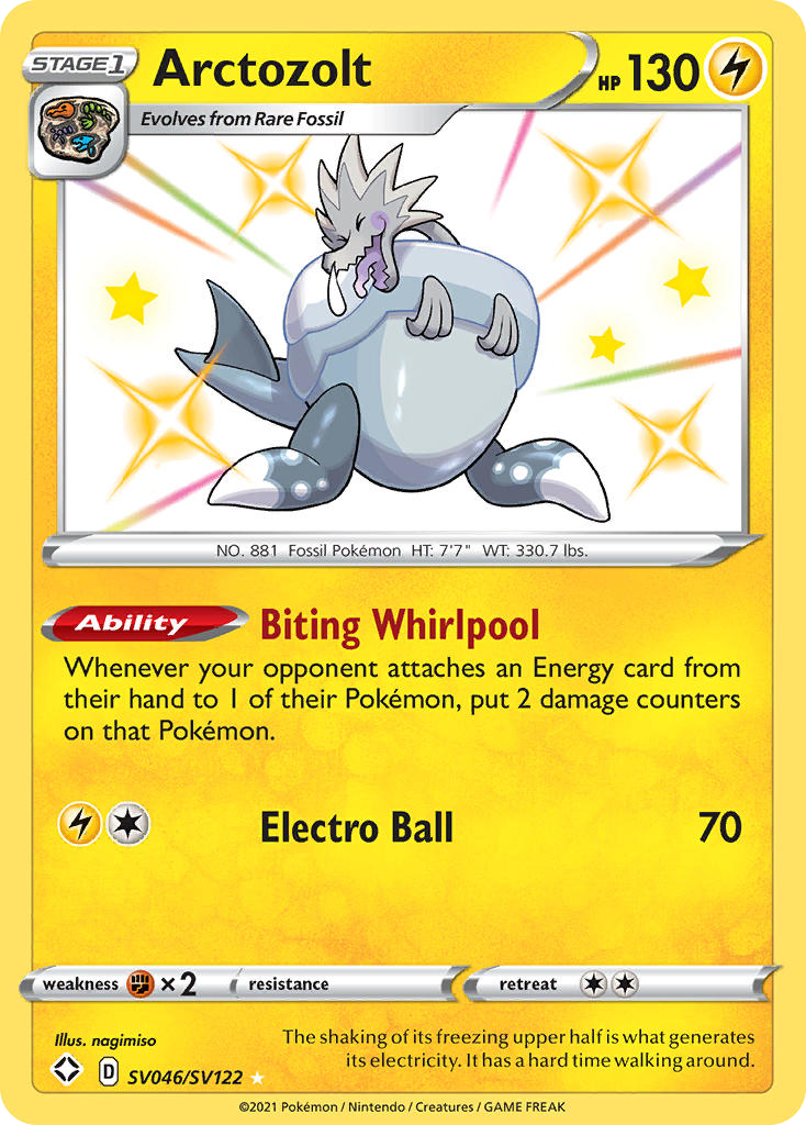 Arctozolt - Shining Fates Shiny Vault - #SV046 - Pokemon TCG card