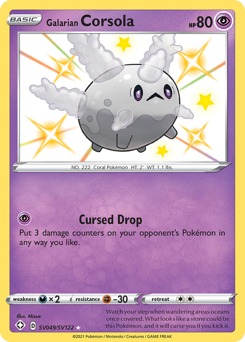 Galarian Corsola - Shining Fates Shiny Vault - #SV049 - Pokemon TCG card
