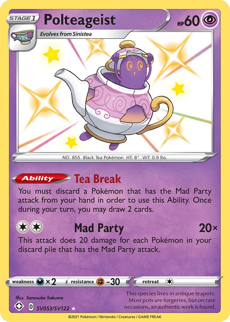 Polteageist - Shining Fates Shiny Vault - #SV053 - Pokemon TCG card