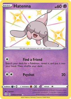 Hatenna #SV054 Hatenna - Shining Fates Shiny Vault - #SV054 - Pokemon TCG card