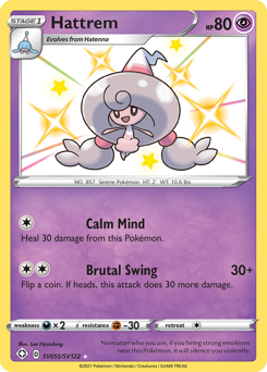 Hattrem - Shining Fates Shiny Vault - #SV055 - Pokemon TCG card