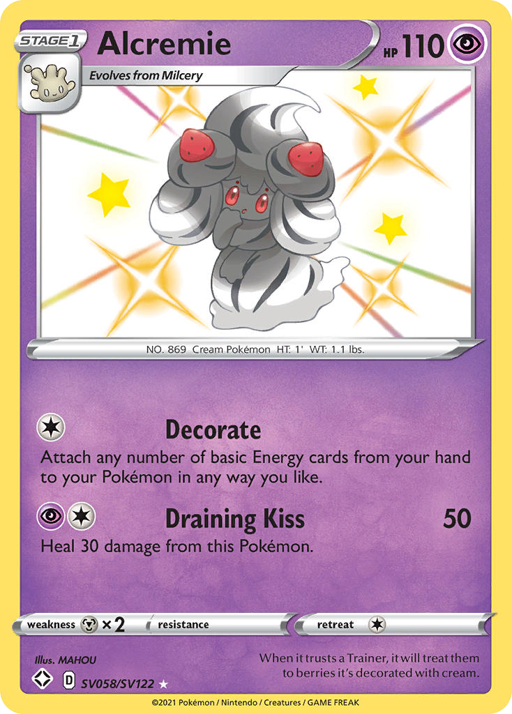Alcremie - Shining Fates Shiny Vault - #SV058 - Pokemon TCG card