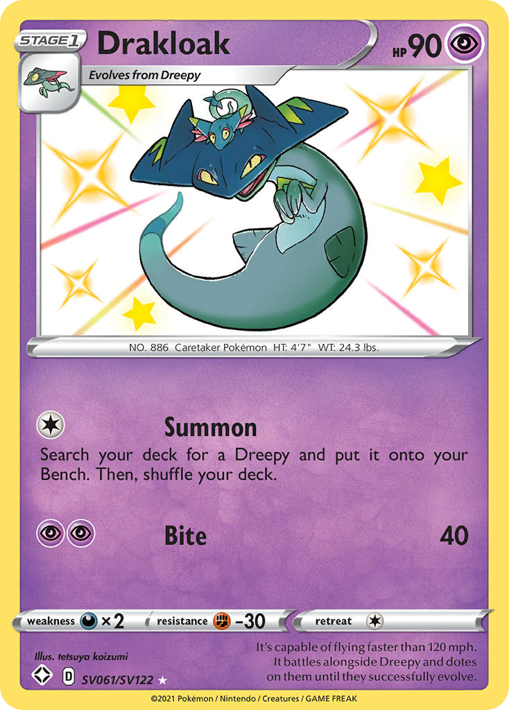 Drakloak - Shining Fates Shiny Vault - #SV061 - Pokemon TCG card
